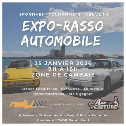 EXPO-RASSO AUTOMOBILE - 25 JANVIER, Saint-Paul, AER Peinture