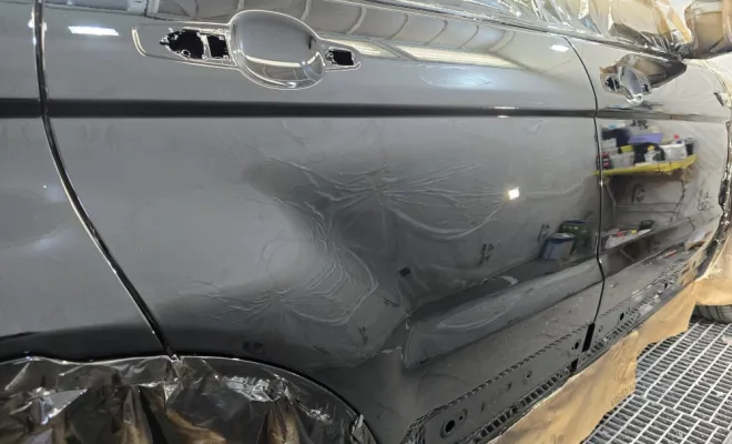 Notre intervention sinistre assurance en cours sur Range Rover